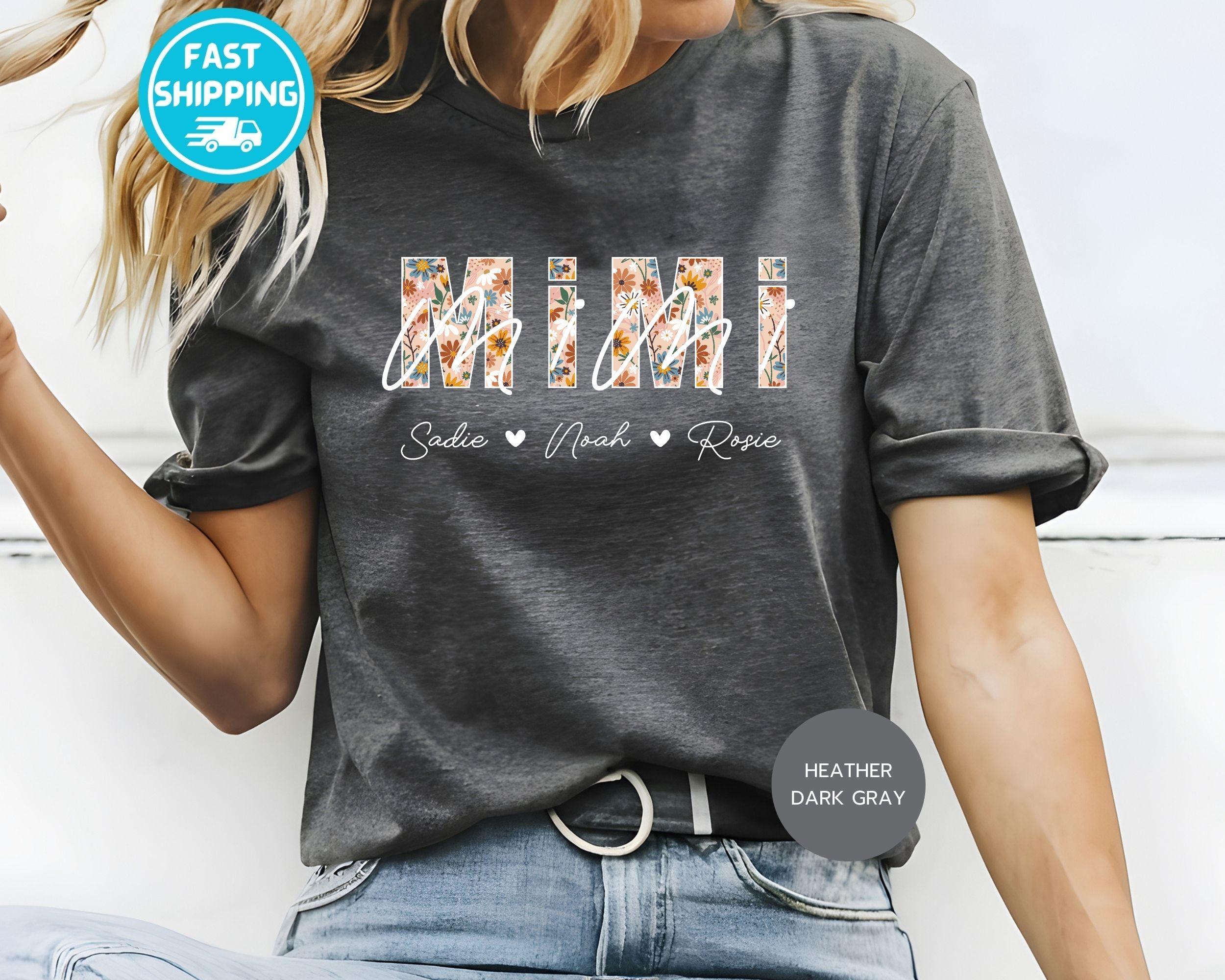 Personalized Mimi Flower Shirt For Mothers Day Gifts, Mothers Day Gift