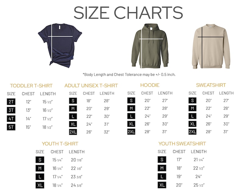 the size chart for a men's hoodie