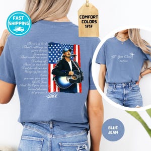 Camiseta cristiana Comfort Colors Kid Rock Til You Can't, camiseta patriótica de música country
