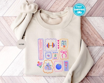 Sweat-shirt de kinésithérapie, sweat à capuche pour kinésithérapeute, pull professionnel cadeau ATP, cadeau de remise des diplômes coquette noeud de kinésithérapie à capuche