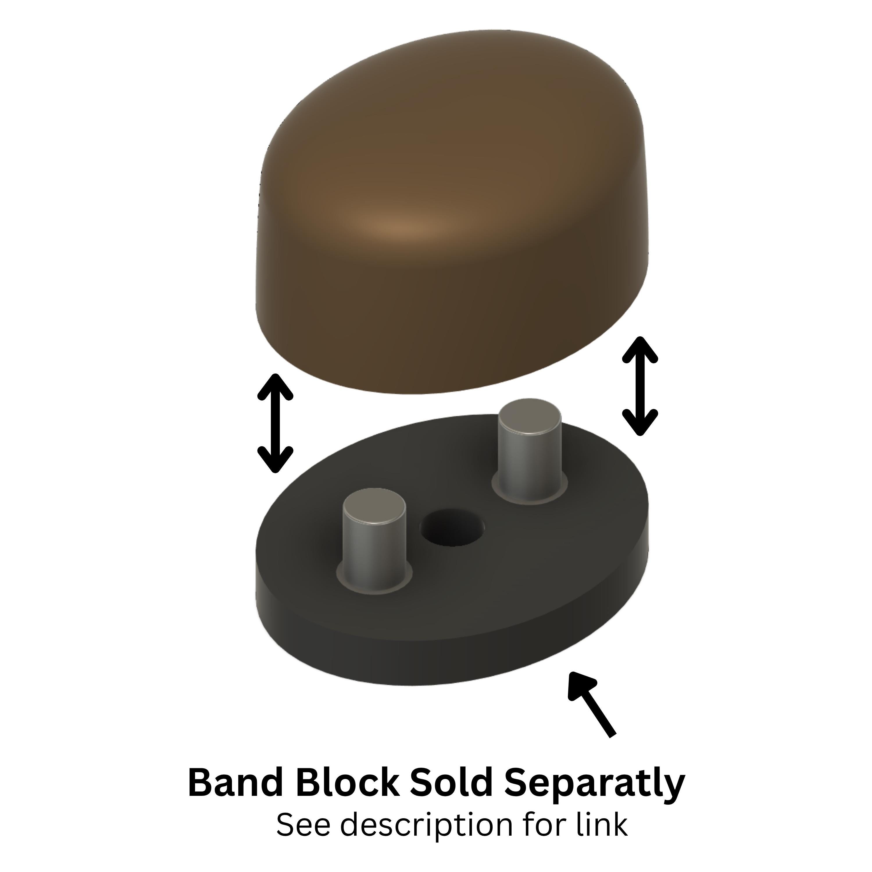 Style #60 Open Crown Hat Block, 3D Printed Block, Custom Hat Block