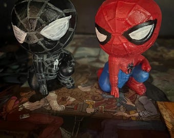 Figuras de Spider-Man hechas a mano