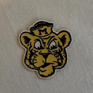 Vintage Truman Tiger Embroidered Iron-On Patch