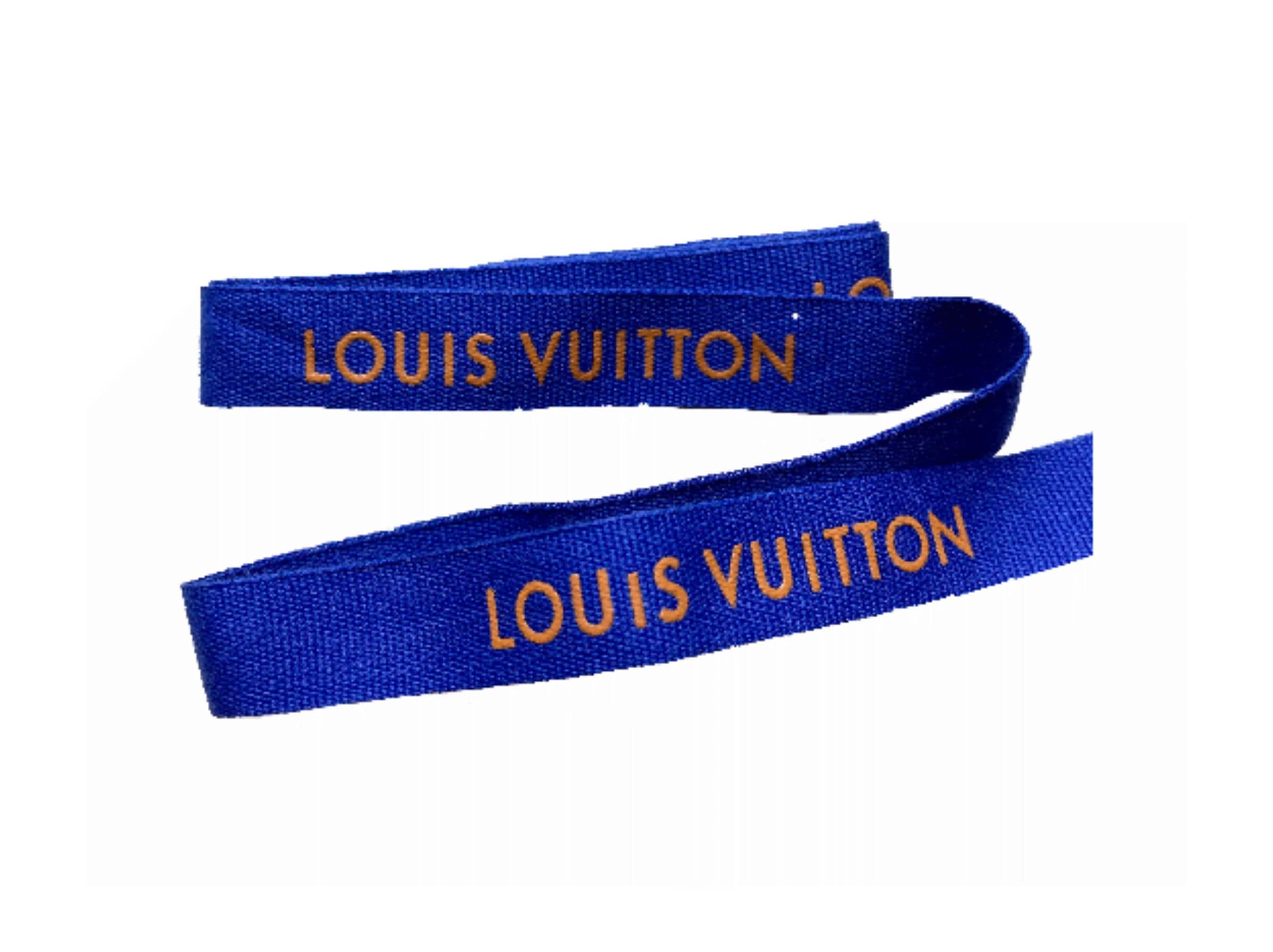 NEW Authentic Louis Vuitton Mini Blue Ribbon Drawstring Dustbag Dust Bag  Pods