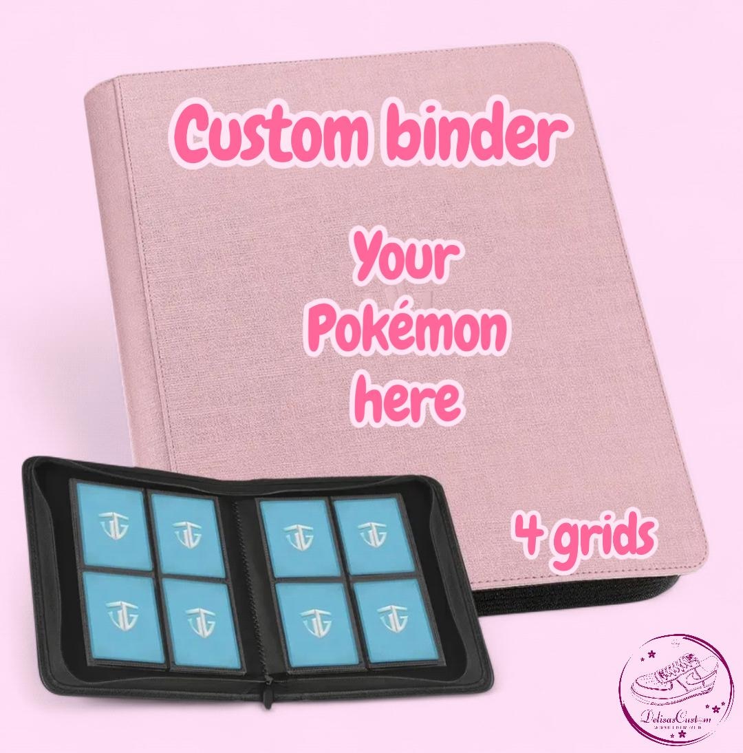 custom binder for pokemon cards Design Your Own Trading Card Binder, 540 Pockets with 15 Pages, Personalized Photo Phone PU Card Book Organizer with Elastic Strap TCG Sports Collection Protection : Toys & Games Kennedy Henshaw | Custom