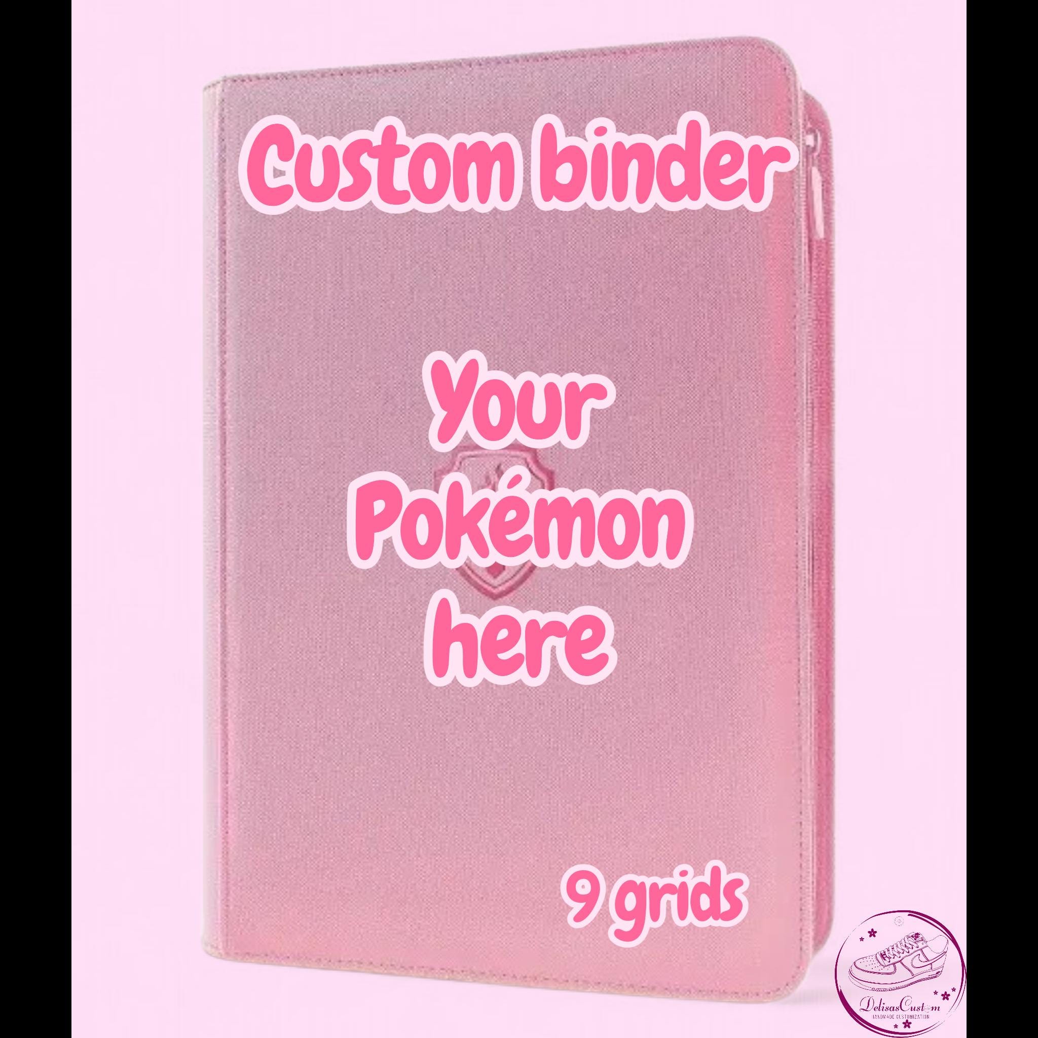 pokemon card binder etsy Pokemon Card Binder