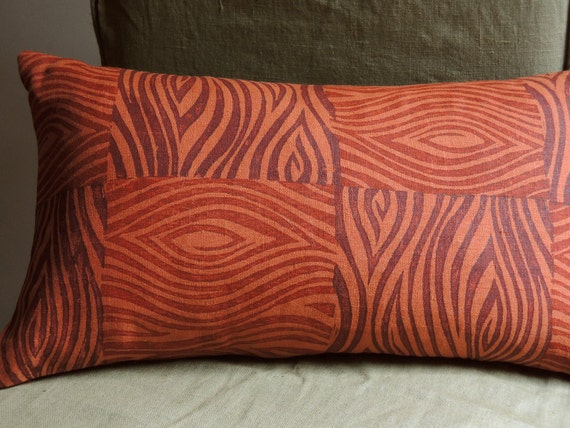 Marsala And Russet Faux Bois Woodgrain Texture Hand Block Etsy