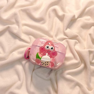 Kawaii voor AirPods: Personnages Cartoon 3D (SpongeBob, Patrick, Gary, Mr. Krabs)