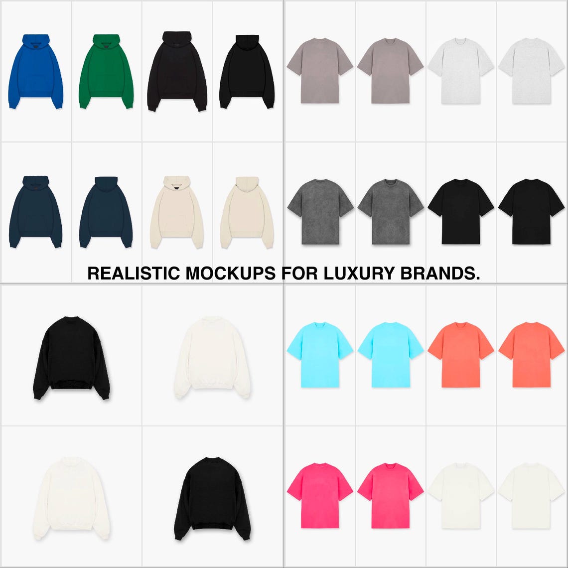 Realistic Mockups for Luxury Brands, Streetwear Mock up Clothing ...