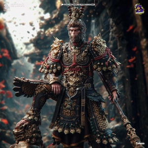 Unpainted Black myth: Wukong Figurine | Perfect Gift for Collectors & DIY Painters|