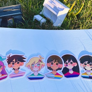 Pride Sticker Kollektion - Omori inspirierte Charaktersticker
