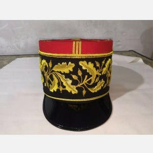 French Military Army Generals Officers Visor Hat Cap Kepi
