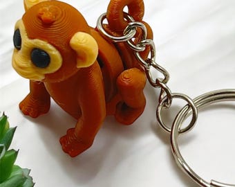 Mini Monkey Fidget Keychain | Stress Relief Sensory Toy