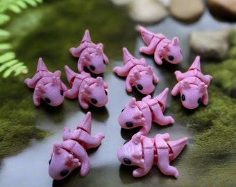 Mini Axolotl Fidget Toy: Sensory Stress Relief, USA Made