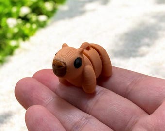 Cute Mini Capybara Fidget-Keychainable|Stocking Stuffer|Party Favor|Trick orTreat|Stress Relief Sensory Toy|Holiday Gift for Kids|Teen|Adult