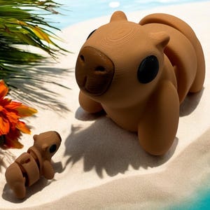 Juguete gigante de carpincho que se mueve: regalo perfecto de Navidad. Bonito y divertido regalo para niños, adolescentes, adultos y amantes de los carpinchos.