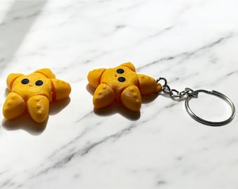 Mini Starfish Fidget Keychain | 3D Printed Sensory Toy