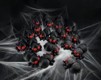 Mini Spider Fidget Toy: Halloween Stress Relief, Keychain Option