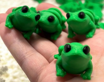 Cute Mini Frog Fidget-Keychainable|Stocking Stuffer|Party Favor|Trick or Treat|Stress Relief Sensory Toy|Holiday Gift for Kids|Teen|Adult
