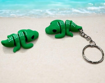 Mini Crocodile Fidget Toy | Keychain, Stress Relief, Eco-Friendly PLA