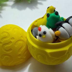 Pocket Pals Mystery Egg – Mini Animal Fidget Toys | Kawaii Sensory Surprise | Birthday Party Favors | Collectible Gift for Kids & Teens