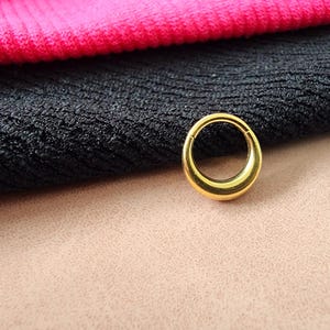 16G Surgical Steel Thick Septum Ring/Moon Septum Hoop/Hinged Septum Clicker/Daith Earring/Fake Gauged  Septum Silver Gold Black 8 & 10 mm