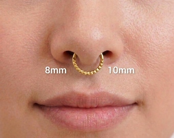 16G Septum Ring| Daith Hoop | Cartilage Hoop| Earrings Hoop| Septum Jewelry| Helix Jewelry| Tragus Earring | Piercing 1.2*8/10mm Silver Gold