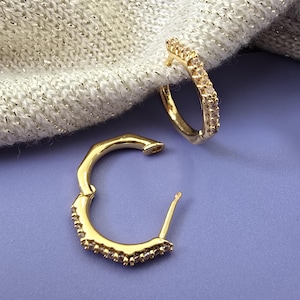Dainty Square Edges Huggie Hoop Earrings|Huggie Hoop Gift Set Dainty Bezel Hoop Earrings | earring set | gift for her |Favorited Hoops