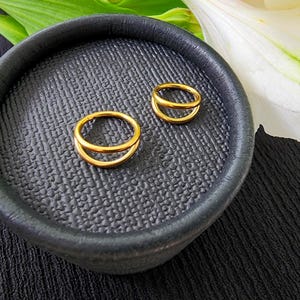 16G Solid Double Conch Clicker Hoop| Nose Ring| Septum Hoop| Tragus Jewelery | Helix Hoop| Hoop Earring| Earlobe Earrings| Hoop Earring