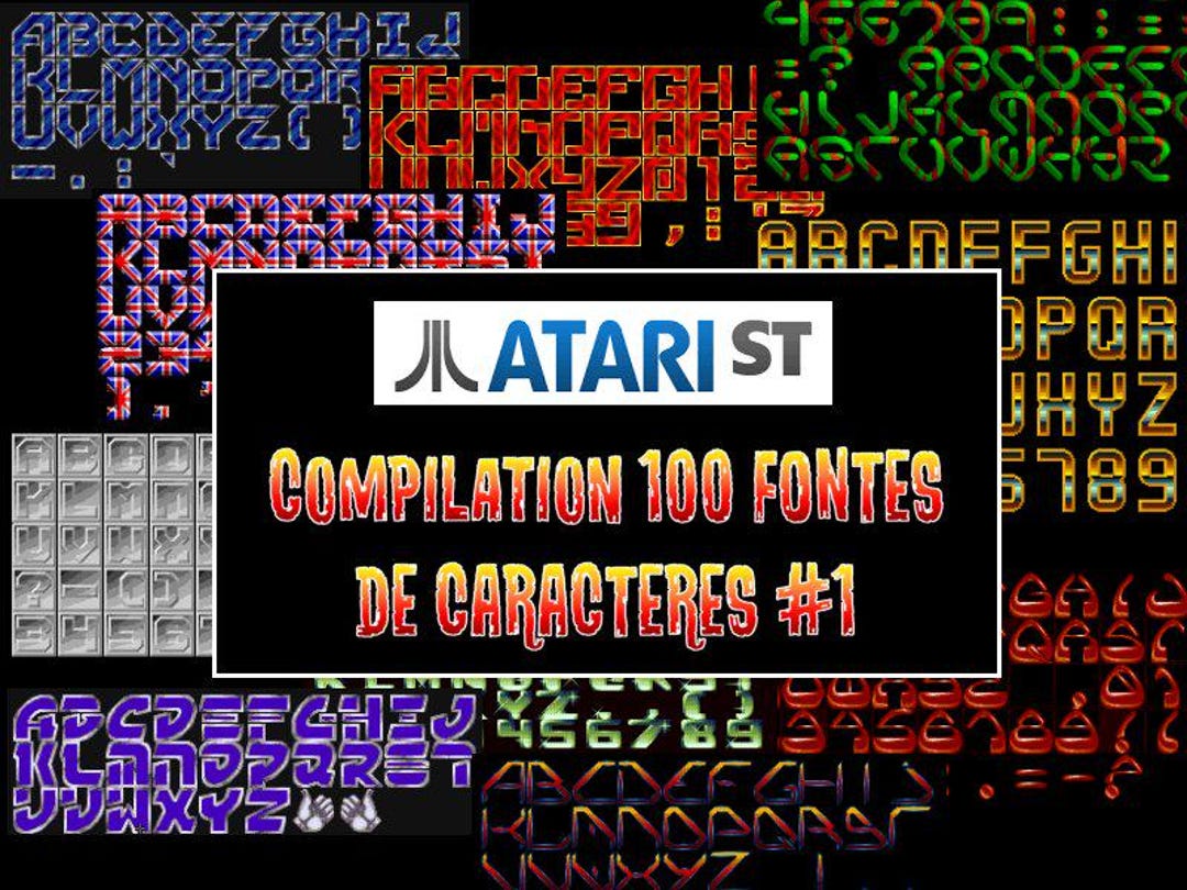 ATARI Stf/ste - Compilation of 100 Fonts in PC1 Format (degas Elite) - Etsy