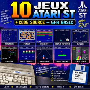 GFA Basic Deluxe — Collection of 10 Atari ST games with complete source code