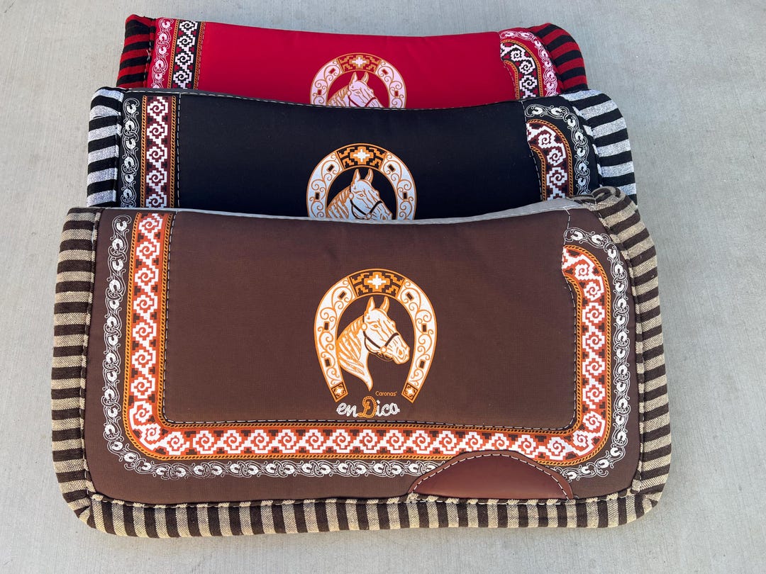 Charro Blue Saddle Pad Carona Horse main image 1