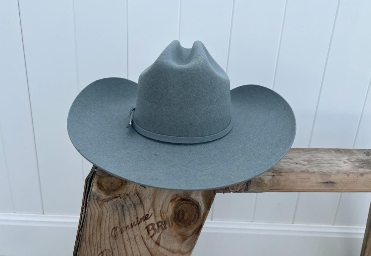 Gray Ranch Riding Hat Men's Gray Western Cowboy Hat: 4 Inch Brim Rodeo Riding Ranch Style - Etsy
