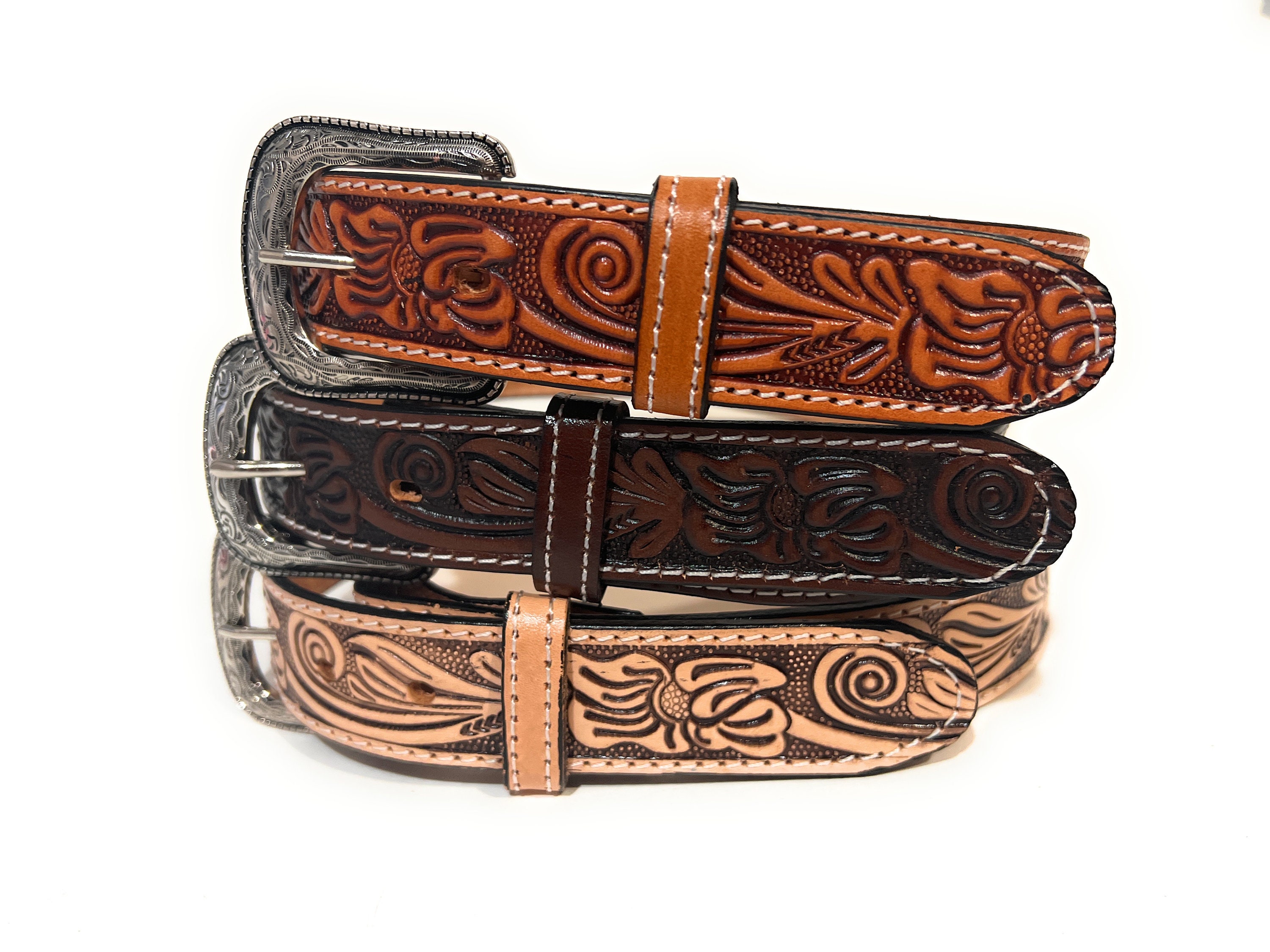 Tulip Leather Belt - Etsy