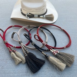 Handmade Western Hat band, Horse Hair Cowboy Rodeo Western Hat band