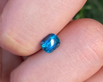 Ink Blue Tourmaline 1.10cts Cushion