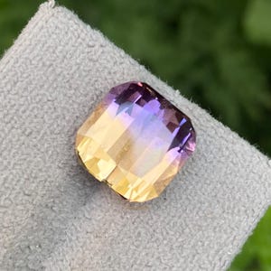 Bolivian Ametrine 6.35ct Faceted Cushion Cut