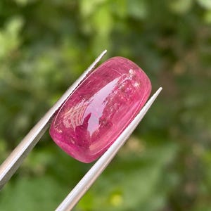Rubelite Pink Tourmaline 20mm Long Cabochon