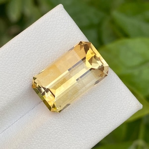 Faceted Pixel Cut Yellow Citrine 13.25 Carats Natural