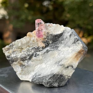 Rare Pink Topaz Matrix Specimen From Katlang, Pakistan
