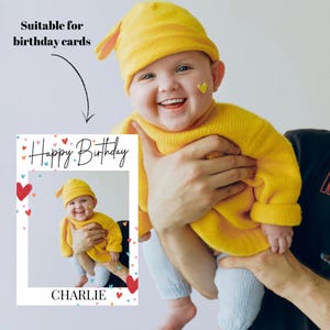 Retouche photo drôle de carte d'anniversaire de bébé | Ajoutez des dents hilarantes aux photos de bébé