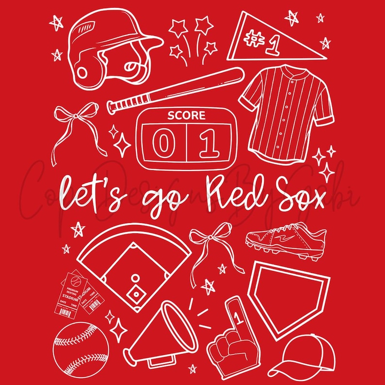 Red Sox Baseball SVG | Let's Go Red Sox Shirt Design | MLB Sports ...