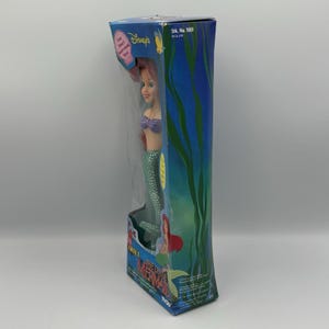 Vintage Ariel Little Mermaid Disney 1991 New sealed in box Tyco Doll Damaged Box image 7