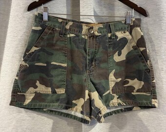 Y2k Mudd Camo Shorts 2000s Size 13 Festival