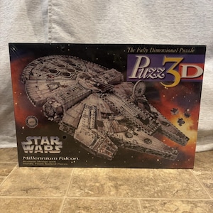 Star Wars Millenium Falcon Puzz 3D 1995 Milton Bradley NEW & SEALED