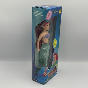 Vintage Ariel Little Mermaid Disney 1991 New sealed in box Tyco Doll Damaged Box image 5
