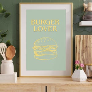 Modern Minimalist Kitchen Poster Kitchen Decoration Kitchen Art Chic Kitchen Decor Gourmet Kitchen Decor Culinary Art Poster