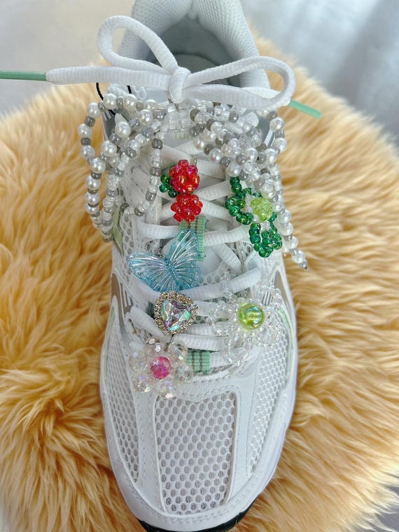 Pearl Tassel Shoelace Charms for Sneakers - Etsy