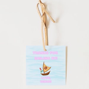 Moana Anhänger | Printable Geschenkanhänger | Moana Geburtstag | Moana Party Danke | Moana Geburtstag