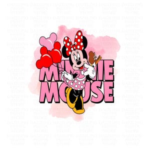 Minnie PNG, Minnie Clipart, Minnie Png, Diseño transparente, Descarga instantánea, linda minnie acuarela, clipart de minnie mouse acuarela